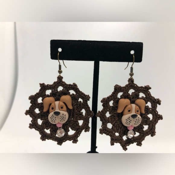 Puppy Earrings - Picture 1 of 1